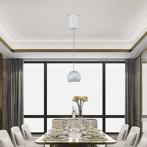 [7999] V-TAC Luz de Techo de Diseño - IP20 - Cuerpo Blanco - 8.5W- 850 Lumens - 3000K