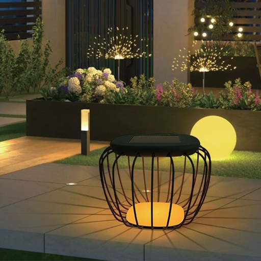 [23383] V-TAC Luz Solar de Diseño para Jardín - IP44 - Negro - 120 Lumens - 6000K + 3000K