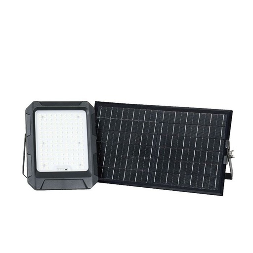 [23439] Proyector Solar V-TAC - Impermeable IP65 - Negro - 1800 Lumens - 4000K
