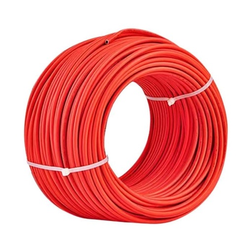 [11419] Cable FV 6 mm² - Accesorios para paneles solares - 100 m/rollo - Rojo