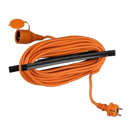 [8816] V-TAC Cable de extensión de alta resistencia - IP44 - Naranja y Negro - 15m de cable