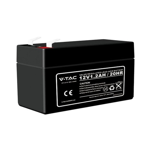 [23449] Batería de Plomo V-TAC - 12V - 1.3AH - Garantía de 5 Años