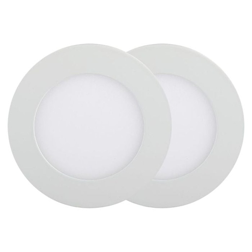 [214861] Mini panel LED redondo V-TAC - Serie Premium - IP20 - Blanco - 18W - 1400 Lúmenes - 4000K - Pack de 2